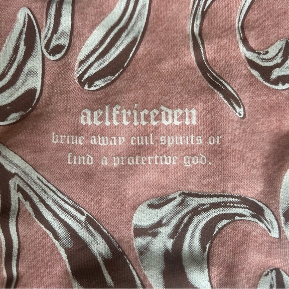 Aelfric Eden Metalic Pink Graphic Tees Men Y2k Oversized T Shirt Size L - Picture 2 of 8